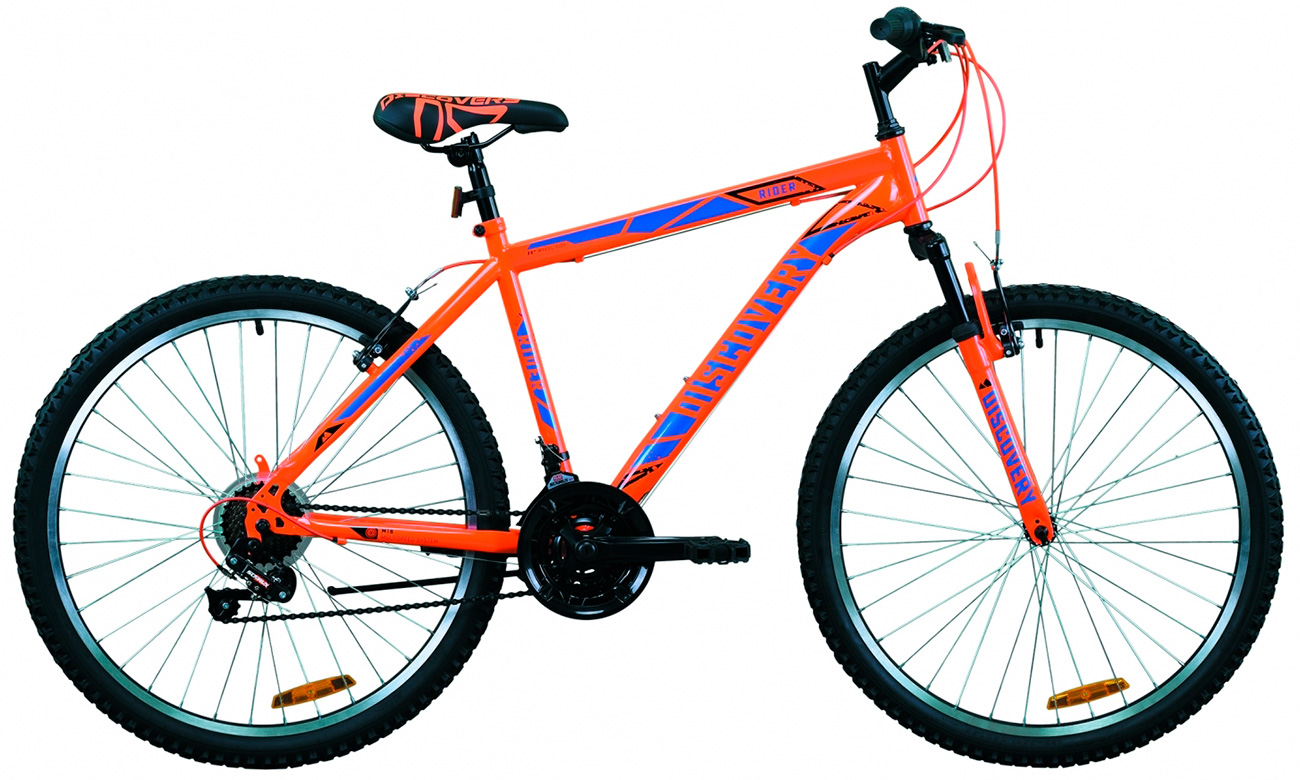 Фотографія Велосипед Discovery RIDER Vbr 26" (2020) 2020 Оранжево-синій